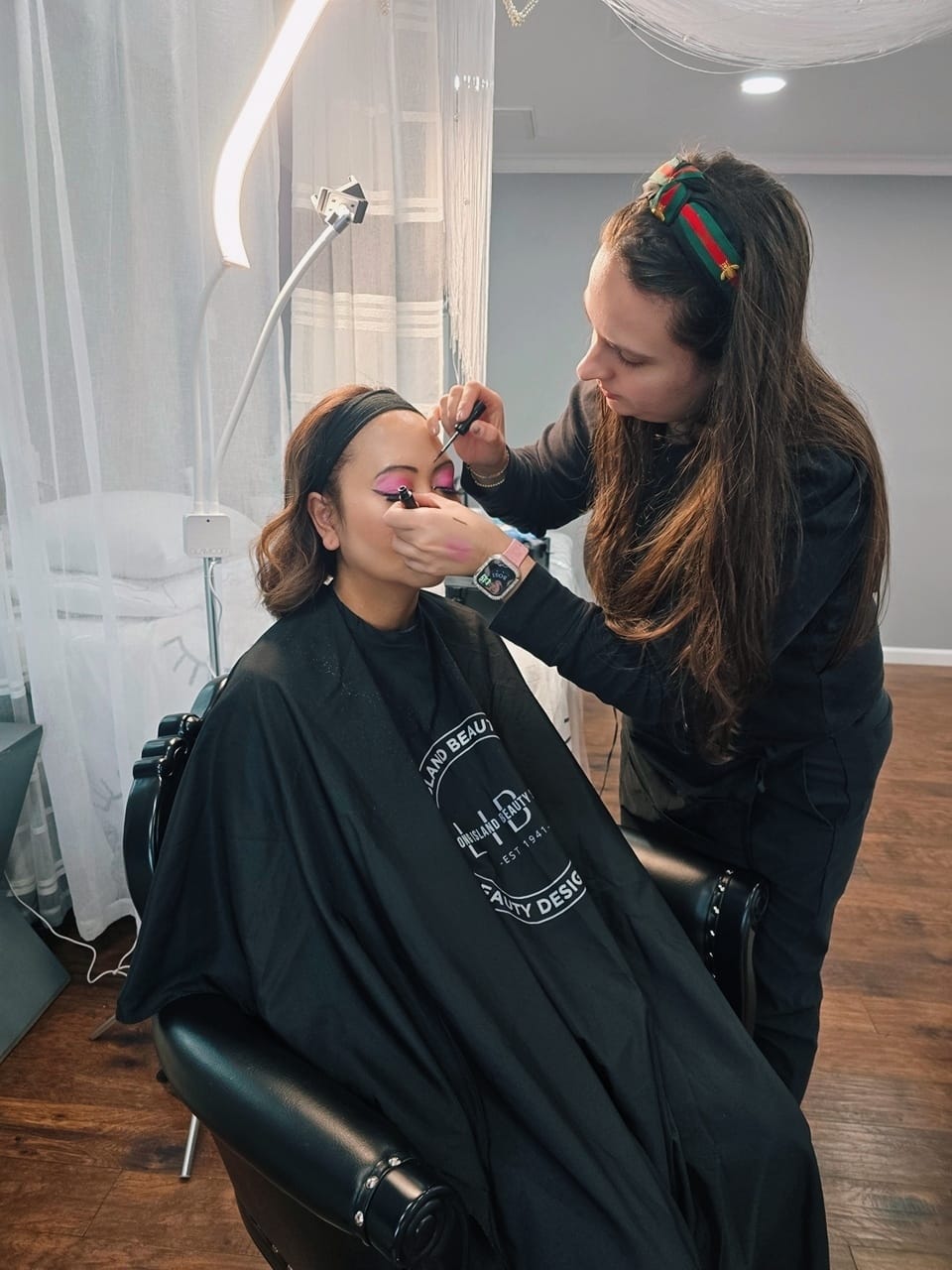 Makeup Artistry at Lash Box Syosset — real client moment